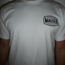 T SHIRT blanc MAUSER Original tailles XL XXL ( tar tir stand tee FUSIL PISTOLET 98K G98 C96 C 96