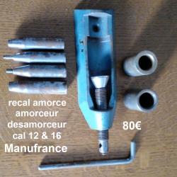 Accessoires de fabrication de cartouches, Rechargement munitions lisses
