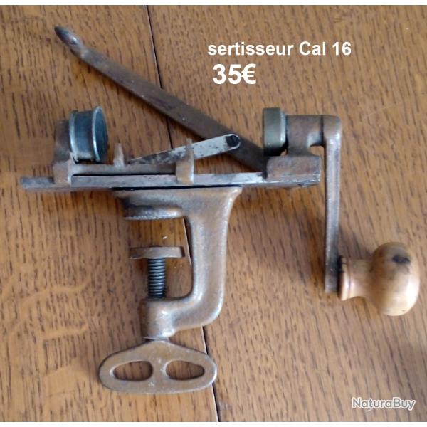 Accessoires de fabrication de cartouches, Rechargement munitions lisses