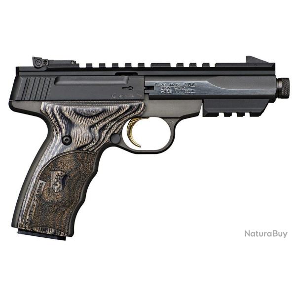 Pistolet BROWNING micro contour Buck Mark BLACK LABEL Suppressor Ready cal.22Lr