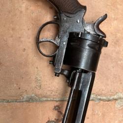 Revolver Belge type Lefaucheux de transition &agrave; percussion 11,73