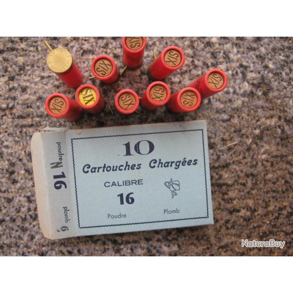 CARTOUCHES A BROCHES CAL 16 BB