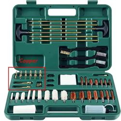 Kit Nettoyage Armes Universel Laiton Cal &agrave; Fusil Chasse Pistolet Carabine Mallette Compl&egrave;te Pro Vert