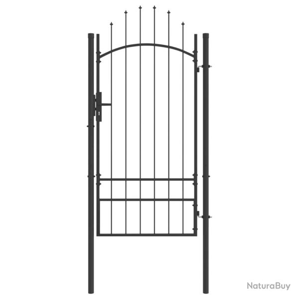 Porte de Jardin Woerden Gris 200 x 100 cm Acier