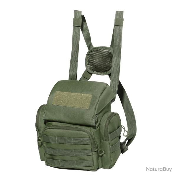 Sac de Poitrine Harnais Binoculaire Pochette T�l�m�tre Chasse Birdwatching Plein Air Bushcraft Vert