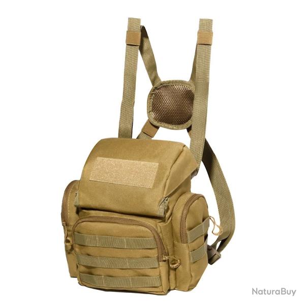 Sac de Poitrine Harnais Binoculaire Pochette T�l�m�tre Chasse Birdwatching Plein Air Bushcraft Kaki