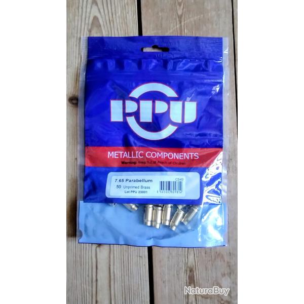 Douilles 7.65 parabellum PPU - 50 pcs