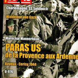 39-45 Magazine 296 u-boot, charlemagne, finlande, 45th infantry division, cerisy 44, abri vf 2a mur