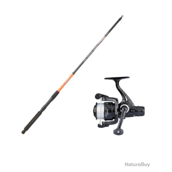 Canne � p�che lancer l�ger SERT t�l�scopique instinct melody 210-5 10/30g avec moulinet meka efi 201