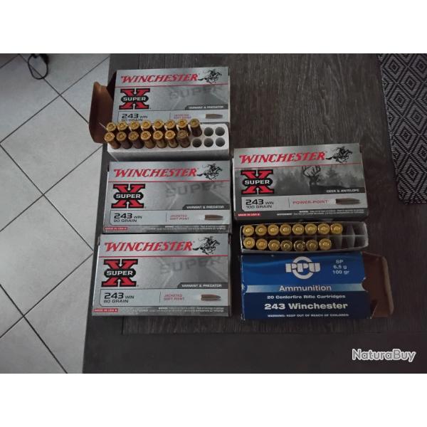 Balles calibre 243 win