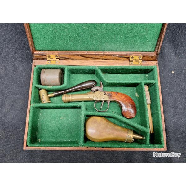 Coffret pistolet � percussion, Cal. 12mm - 1� sans prix de r�serve !!