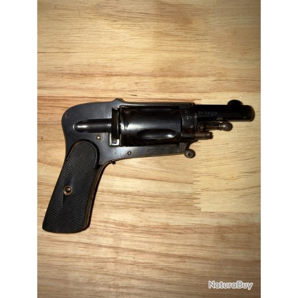 REVOLVER VELODOG A.FRANCOTTE A LIEGE  EN TRES BON  ETAT D'ORIGINE