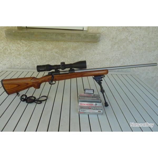 Magnifique carabine a verrou WINCHESTER Mod.70 COYOTE LAMINATED STAINLESS Cal. 22-250 en super �tat