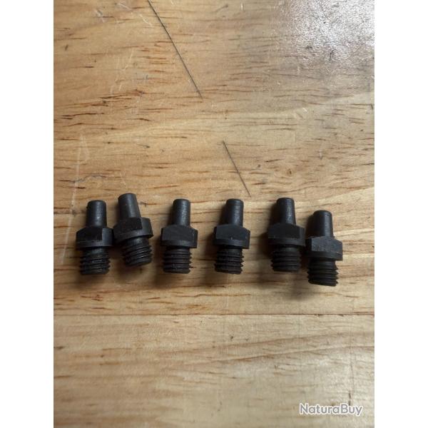 LOT DE 6 CHEMINEES REVOLVER OU PISTOLET POUDRE NOIRE NEUVES DE STOCK ANCIENNES (2)