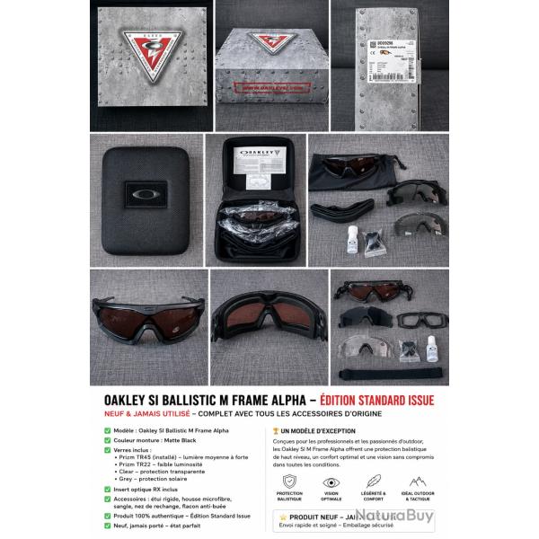Oakley SI Ballistic M Frame Alpha Kit - Neuf jamais servi - Kit complet
