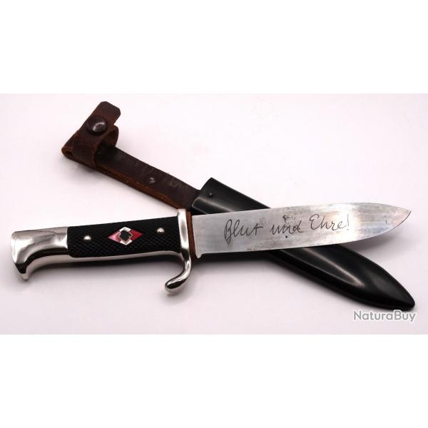 Couteau Hitlerjugend HJ Mod�le 1933 Authentique - Allemagne Nazi