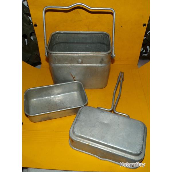 GAMELLE POUR LE REPAS DE  L'ARMEE FRANCAISE DE 1939 ww2  ( pas de date sur cet article ) DE FABRICA