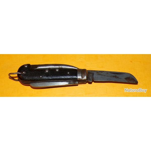 ARMEE ITALIENNE WWII COUTEAU PLIANT DE POCHE , FABRICATION ITALIENNE CORICAMA ,  ETAT  VOIR PHOTOS .