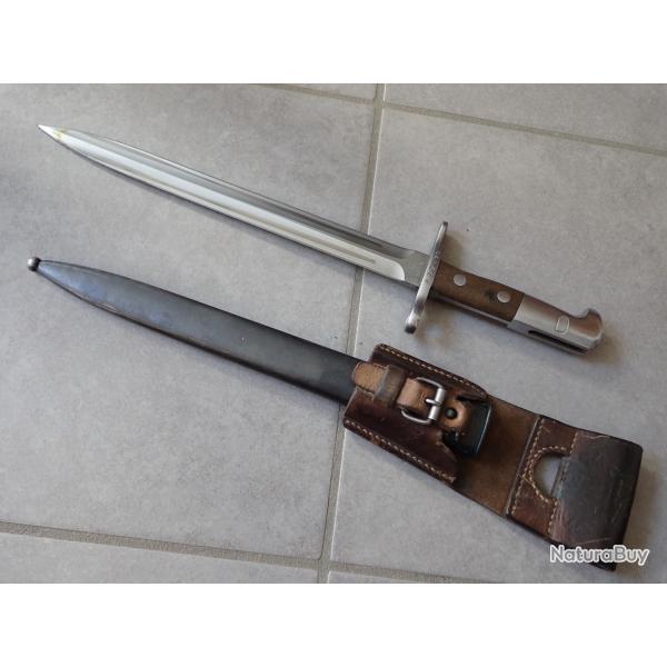 979490 Ba�onnette Suisse Mod�le 1918 + PF. Pour fusil Schmidt-Rubin mod�le K 31 ou k11