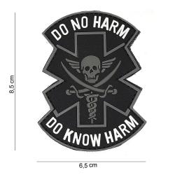 Patch 3D PVC "Do No Harm" (101 Inc) Noir