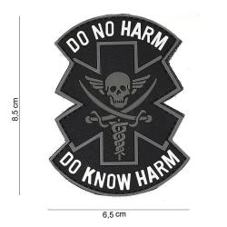 Patch 3D PVC "Do No Harm" (101 Inc) Noir