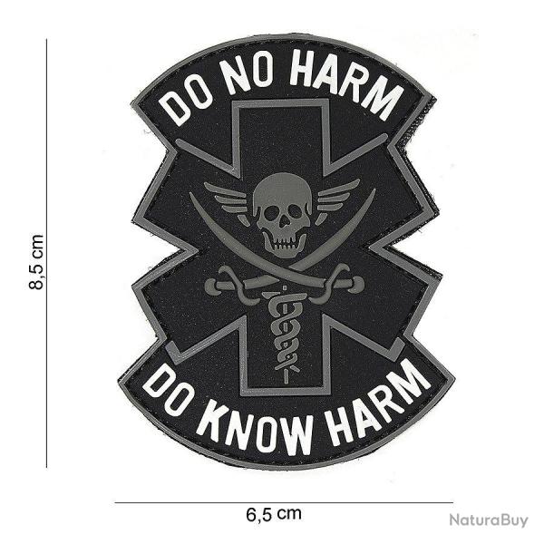 Patch 3D PVC "Do No Harm" (101 Inc) Noir