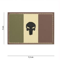 Patch 3D PVC Drapeau France Punisher (101 Inc) Multicam