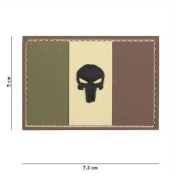 Patch 3D PVC Drapeau France Punisher (101 Inc) Multicam