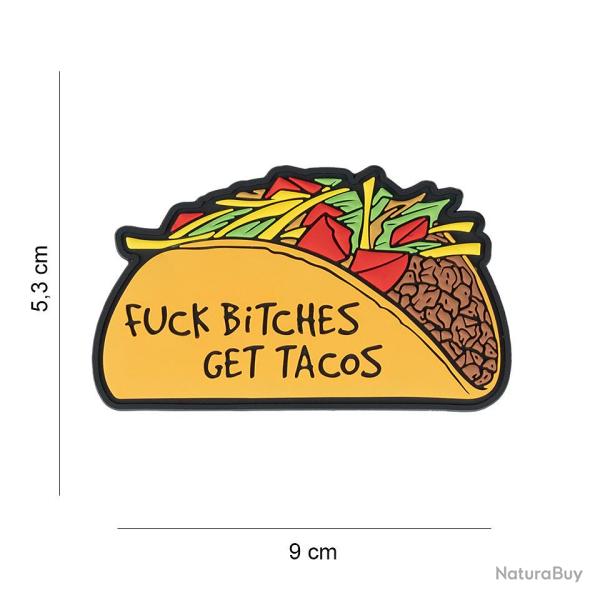 Patch 3D PVC Fuck bitches get tacos (101Inc)