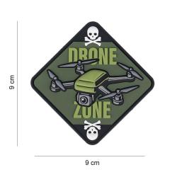 Patch 3D PVC Drone zone cr&acirc;ne et os (101Inc)