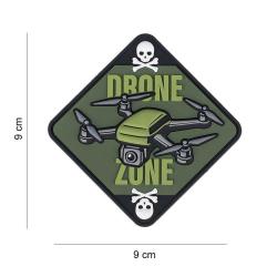 Patch 3D PVC Drone zone cr&acirc;ne et os (101Inc)