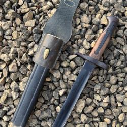 Ba&iuml;onnette Vetterli 70-87-16 Modifier M95 Austro Hongrois Italie Autriche Hongrie WW1