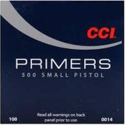 Amorces CCI Primers Standard 500 Small Pistol 10 boites pour 1000 armorces