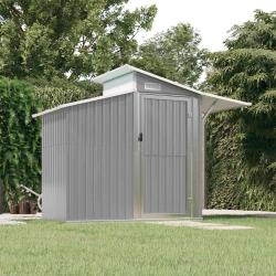 Abri de Gris 270x130x208,5 cm M&eacute;tal galvanis&eacute;