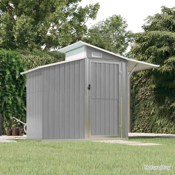 Abri de Gris 270x130x208,5 cm M�tal galvanis�