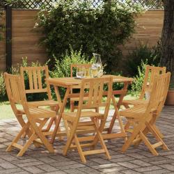 Chaises de bistrot d'ext&eacute;rieur 6 pcs Naturel
