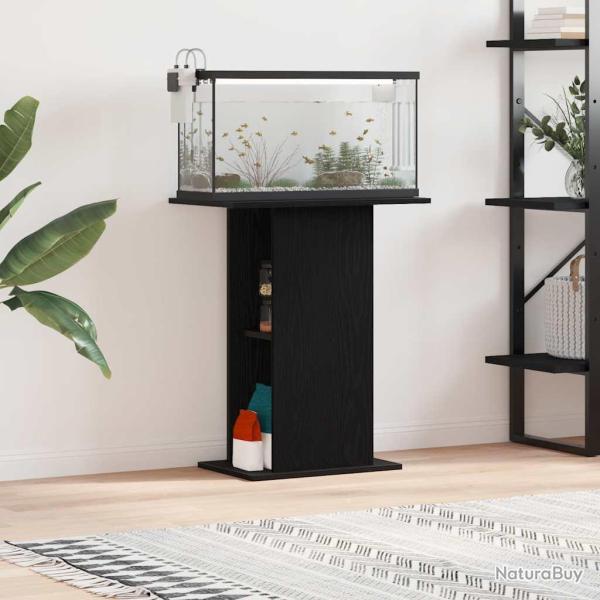 Support pour aquarium ch�ne noir 60,5x36x72,5 cm