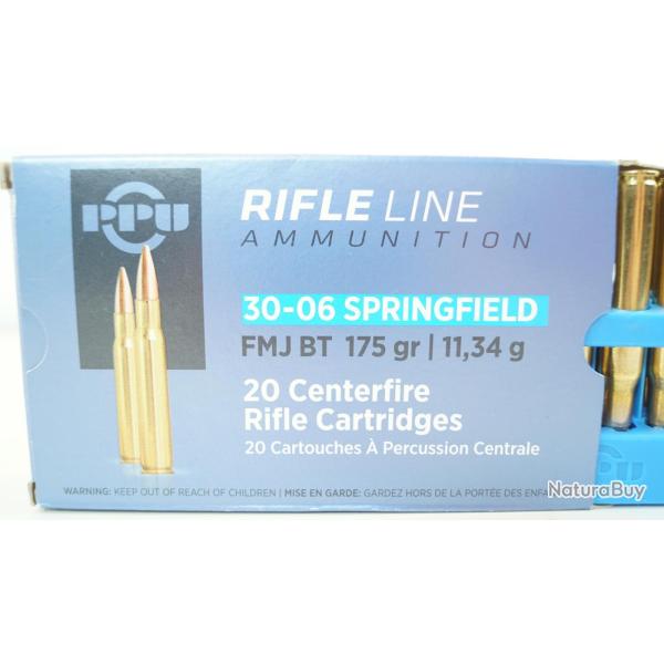 MUNITIONS PPU/PARTIZAN 30-06 SPRG FMJ BT 175GR X20