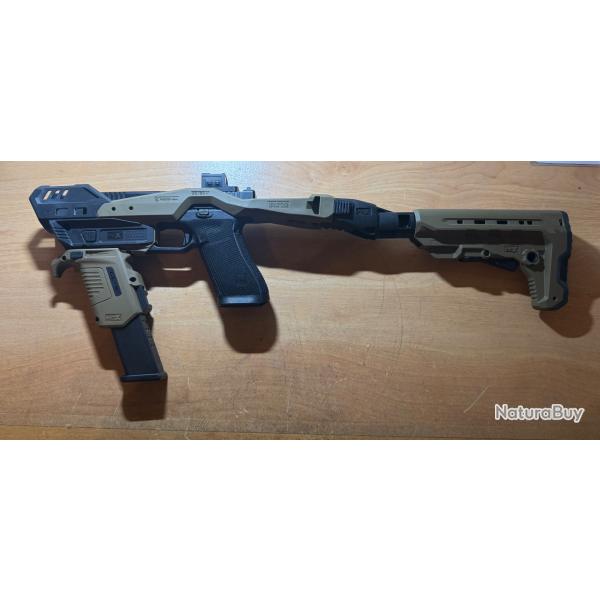 Glock 17 Gen 6 avec Optique et kit crosse recover Tactical