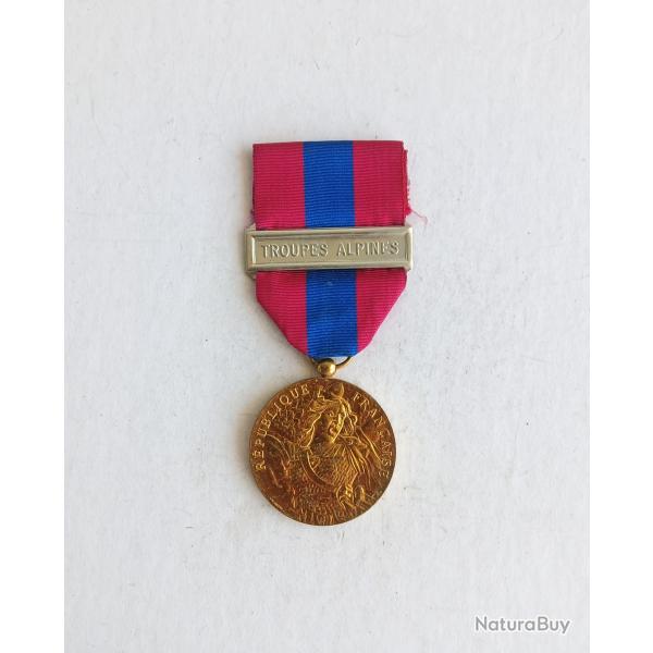 M�daille - FR65305g D�fense nationale classe bronze agrafe TROUPES ALPINES