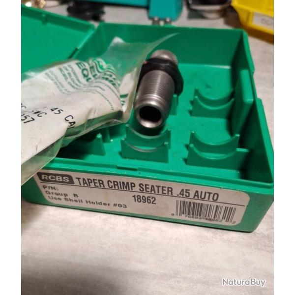 Outil rcbs  taper crimp 45 auto / acp