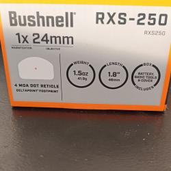 point rouge Bushnell rxs 250 1X25