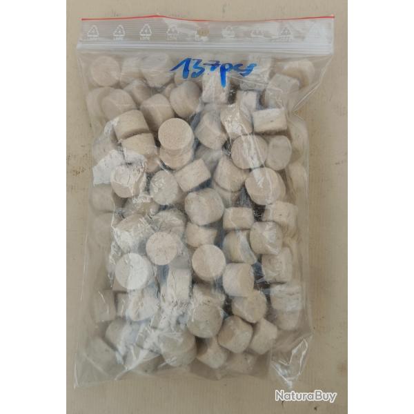 137 bourre - borre - calibre 0.75 - ep:10mm diam:20mm pedersoli tir � la poudre noire