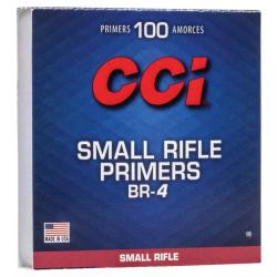 AMORCE CCI BENCH REST SMALL RIFLE N&deg;BR4 10 boites pour 1000 armorces