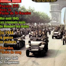 39-45 Magazine 258 ordre du sang, blind&eacute;s ffi saint nazaire , tr&eacute;gu&eacute;nnec, &eacute;t&eacute; 44 guerre en couleurs