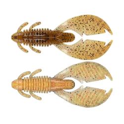 Leurre Souple Reins Ax Craw Maxi 10cm B09 - Smoke Mustard
