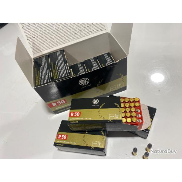 Bo�tes de 500 munitions 22LR R50