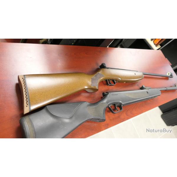lot de 2 carabines a plombs 4.5  stoeger x5  et manu arm  , MISE A PRIX 1 EUROS SANS PRIX DE RESERVE