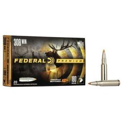 Munitions Federal Premium Ogive Trophy Bonded Tip - Cal. 308 Win. Mag - 180 grains