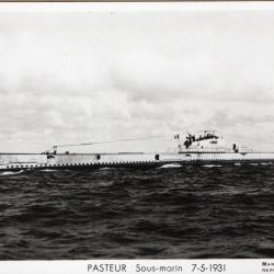 Carte postale sous-marin Pasteur 1931-N&deg;8406